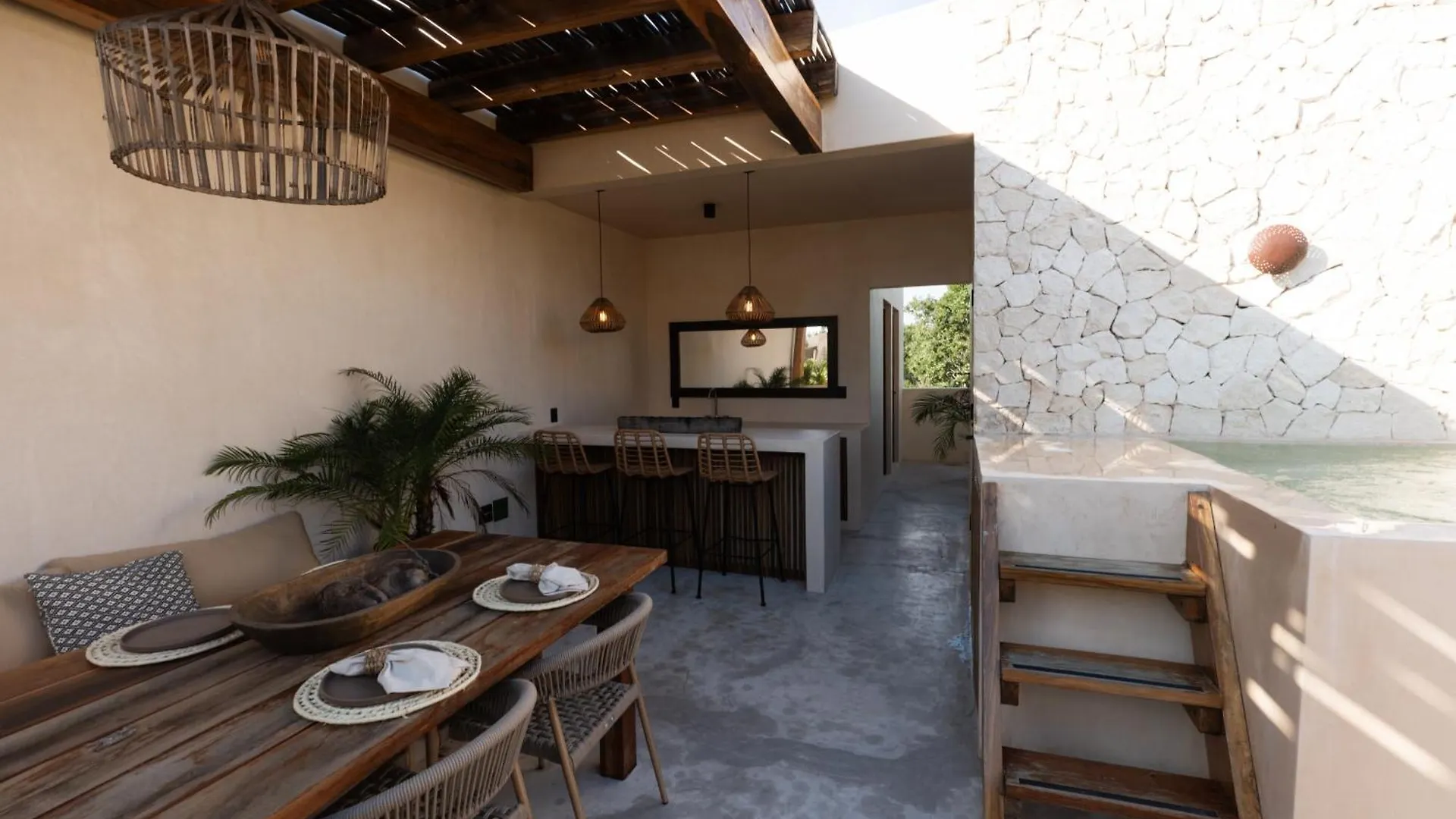 Luxe 3-Br Villa With Dual Private Pools Tulum Mexico